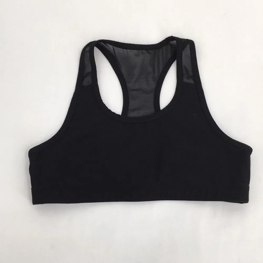 Old Navy Active Powerpress Black Racerback Sports Bra Girls XL 14-16